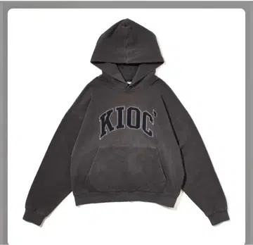 KIOC 다크 그레이 후드티