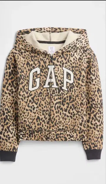 GAP 레오파드 무늬 후드티