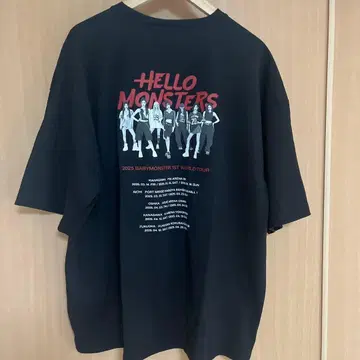 BABYMONSTER 투어 T셔츠 XL