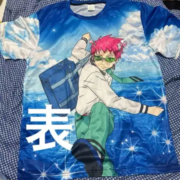 사이키 쿠스오의 재난 T셔츠 L 사이즈