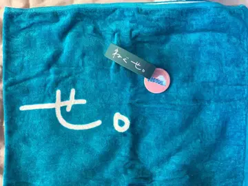 곱슬머리 타월 파란색 러버 밴드 캔뱃지