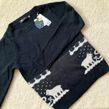 [ 새상품 ] franche lippee black 곰 스웨터