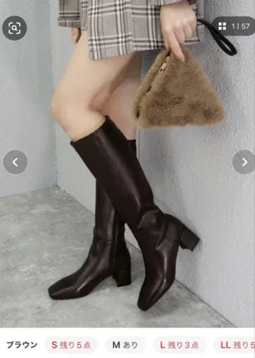 minia 힐 롱 부츠 L