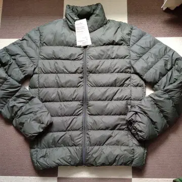 MUJI 남성용 스탠드 카라 다운 자켓 S 다크 그린 미사용
