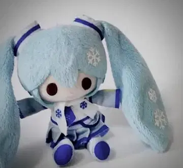 스카이블루 봉제 인형