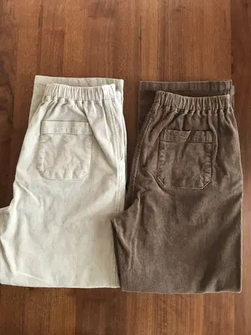 무인양품 코듀로이 스트레이트 이지 팬츠 L 2장 세트