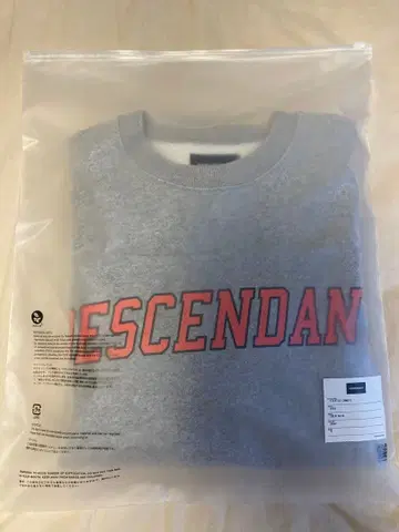24aw DESCENDANT DIRT CREW NECK GRAY