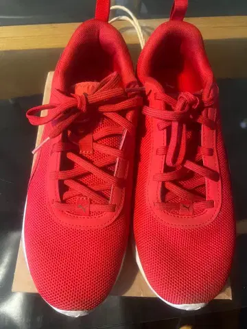 PUMA 레드 스포츠 슈즈 25.5