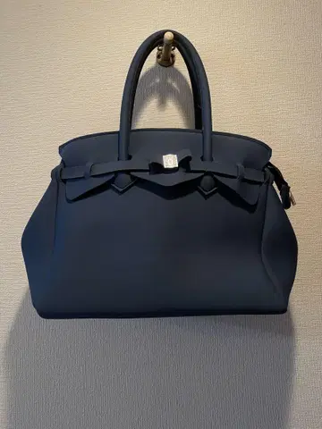SAVENIST BAG 네이비 토트백