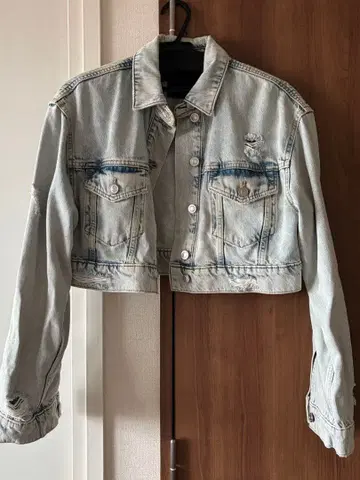 ALLSAINTS 크롭 데님 자켓 UK8