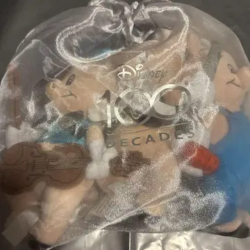 디즈니 100주년 스토어 한정판 삼총사 봉제 인형 세트