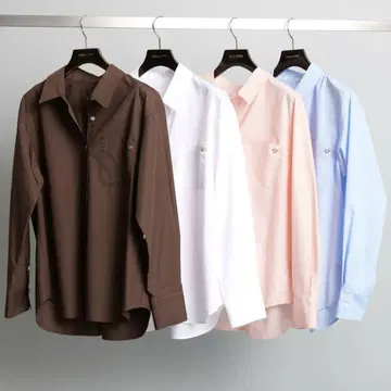 저스길리티 참부착 셔츠 화이트