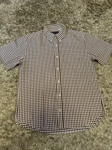 FREAK'S STORE 반팔 셔츠 M 브라운 체크