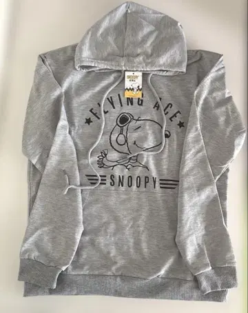 SNOOPY 긴팔 그레이 긴팔 트레이닝복