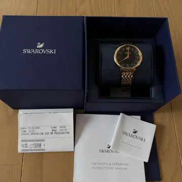 SWAROVSKI 로즈 골드 손목시계
