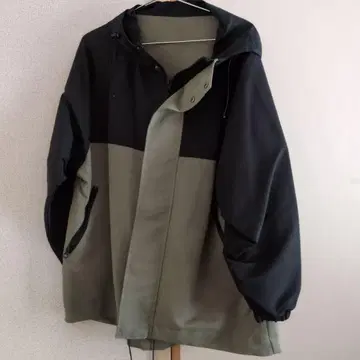 ad thie/후드 부착 올리브 그린 블랙 마운틴 후드티