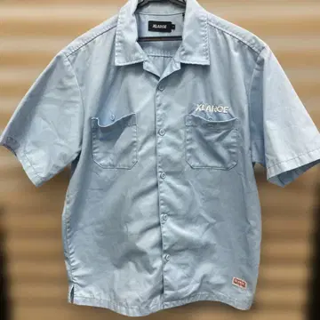 XLARGE 반팔 셔츠 라이트 블루