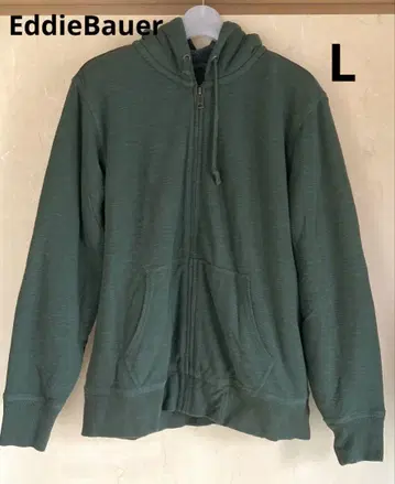 [ EddieBauer ] 올리브 그린 풀 집업 후드티