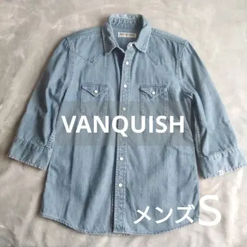 VANQUISH 뱅퀴시 7부 기장 데님 셔츠