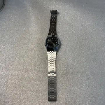 앤티크 TIMEX 아날로그 시계 블랙/실버