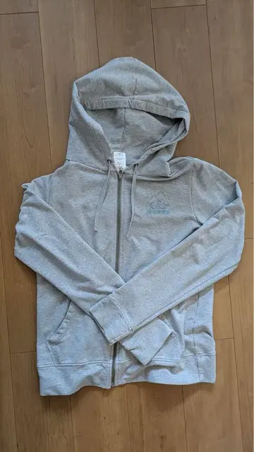 파타고니아 여성 그레이 집업 후드티 산과 태양 자수