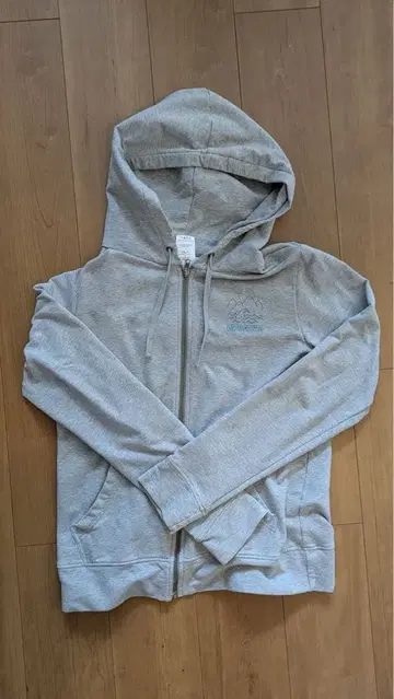 Patagonia 여성 그레이 집업 후드티 산과 태양 자수