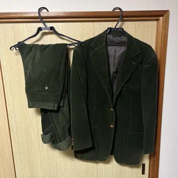 다크 그린 코듀로이 캐주얼 수트