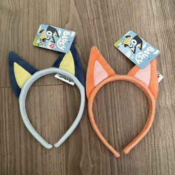 Bluey 고양이 귀 머리띠 2색 세트
