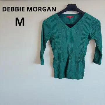 선착순 DEBBIE MORGAN [ M ] 그린 V넥 니트