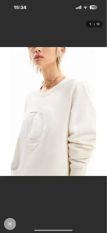Desigual 이마고타이프 릴리프 스웨트 셔츠