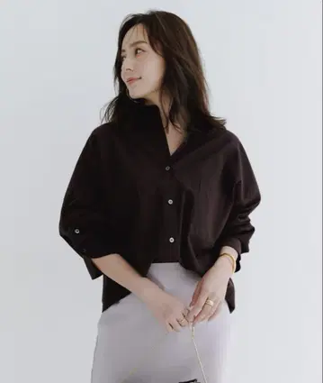 [ 아뉴앙스 anuans ] 스탠다드 셔츠 브라운
