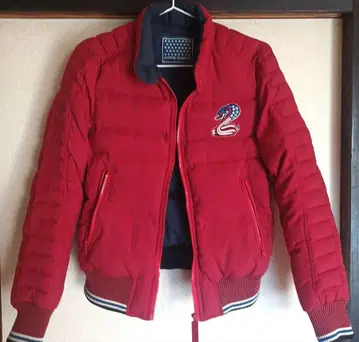 HYSTERIC GLAMOUR 레드 다운 자켓