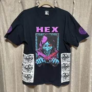 y101309 HEX ANTISTYLE T셔츠 블랙 백 프린트 M