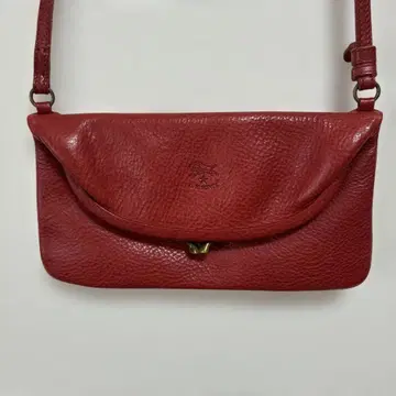 [ 새상품급 ] 레어 일비종떼 숄더백 가마구치 빨간색