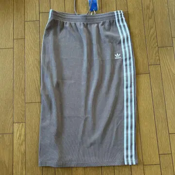 adidas 브라운 스트라이프 타이트 스커트 3XL