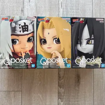 NARUTO SHIPPUDEN Qposket 피규어 3체 세트