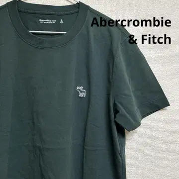 [새상품] Abercrombie & Fitch 다크 그린 코튼 티셔츠