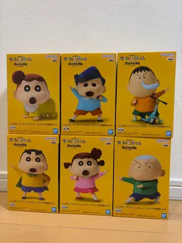 짱구는 못말려(크레용 신짱) 피규어 세트 6개 컴프