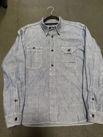 스튜디오 다치산 워크 셔츠 데님 12oz 사이즈 42