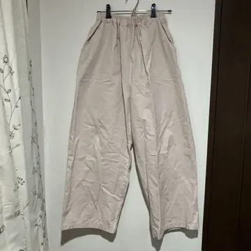 핸드메이드 작가 팬츠 베이지 핑크