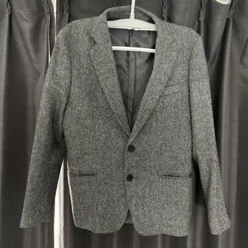 그레이 트위드 테일러드 자켓