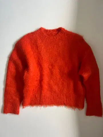 MAISON SPECIAL 오렌지 크루넥 스웨터