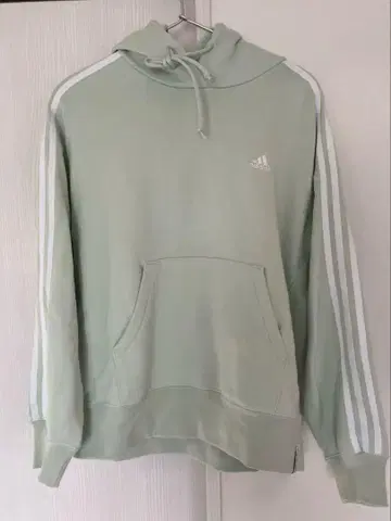 [ 미사용 새상품 ] adidas 민트 그린 후드 부착 후드티