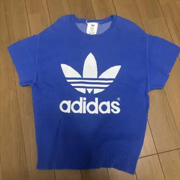 adidas HYKE 반팔 니트 스웨터 파랑