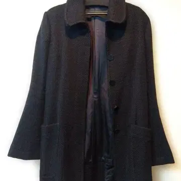 띠어리 블랙 코트 S