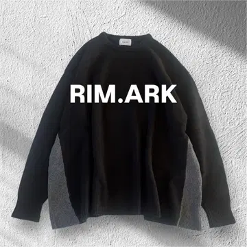 [ 새상품급 ] 리무아크 울 100% 사이드 컬러 니트 블랙