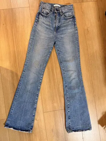 MOUSSY 부츠컷 데님 프린지 밑단