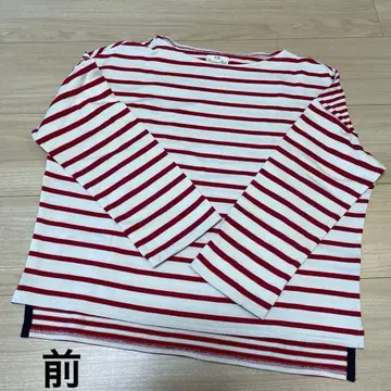23구 보더 코튼 티셔츠