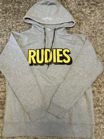RUDIES 그레이 후드 부착 후드티