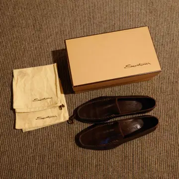 Santoni 다크 브라운 로퍼